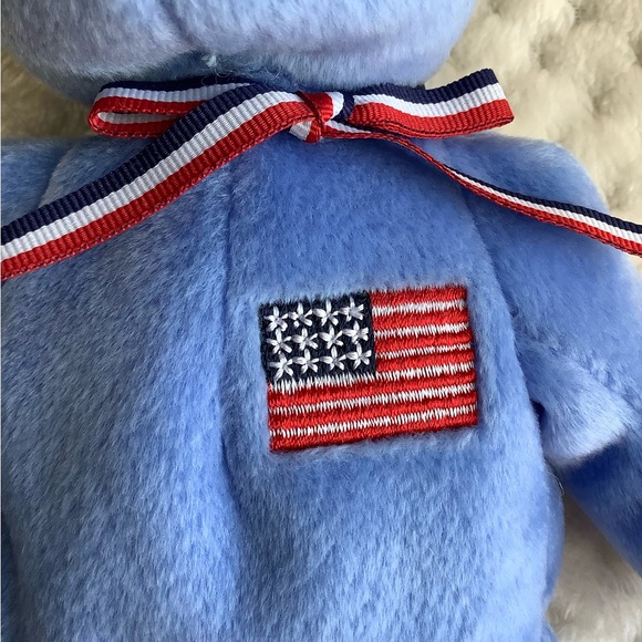 Ty Beanie Babies America Blue Bear American Red Cross 9/11/2001 - Picture 5 of 12